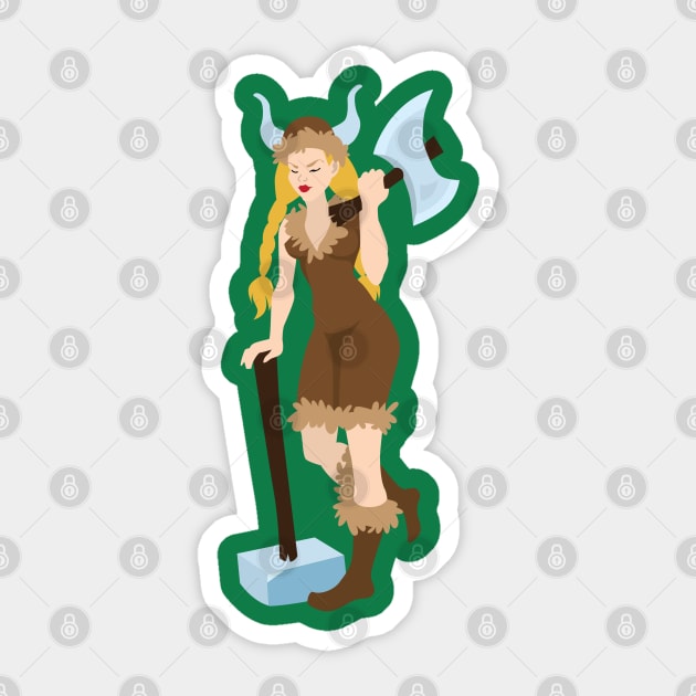 Viking woman Sticker by holidaystore